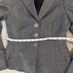 Tahari blazer jacket women’s size 2 petite gray plaid peplum flare fall jacket Photo 4