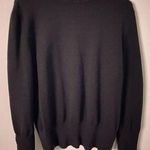 JM Collection  Black Mock Turtleneck Long Sleeve Knit Top Women's XL Buttons Photo 0