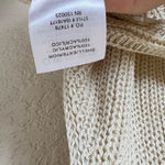 Jacquie the label cream crocheted knit fringe vest Photo 4