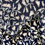 CAROLE LITTLE Vintage Long Sleeve Navy Floral Dress Women’s Size 6 Blue Photo 2