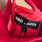 NBD NWT  x Naven Chloe Red One Shoulder Mini Dress Small Photo 9