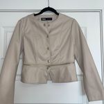 ZARA Cropped Faux Leather Jacket Photo 0