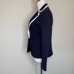 8 Eight Blue White Schoolgirl Blazer Sz Small ? Lady Jacket Photo 1