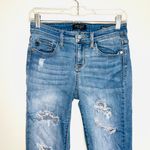 Judy Blue Skinny Fit Light Wash Destructed Ripped Mid-rise Jeans Photo 2