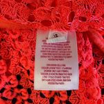 Xhilaration fluorescent orange women's L embroidered lace crop top cover up Photo 9