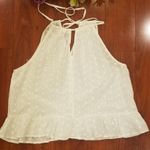 Caution to the Wind White Lace Halter Top Medium Photo 3