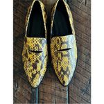 Rebecca Minkoff Rebecca Minkov women’s Pacey snake embossed turmeric loafers size 8 1/2 Photo 5