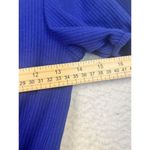 Le lis NWT Le‎ Lis Top Square Neck Puff Sleeves Blue Boho Ribbed Soft Size Small Photo 2