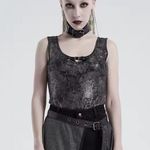 NWT PUNK RAVE Corrugation Printing Vest Photo 5