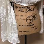 BANJUL  Off White Crop Top Bell Sleeves Sequins Lace🌺Large Photo 9