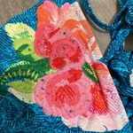 Vera Bradley  bikini top embroidered floral strap medium 8-10 Photo 6