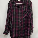 Terra & Sky  2x (20w-22w) Long-Sleeve Plaid Button Up Soft Layer Western top Photo 0