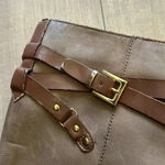 Franco Sarto  Coraline Riding Boots Tan Brown Leather Knee High Zip Women’s Sz 9 Photo 3