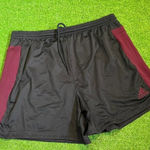 Adidas ‎ Size L Climacool Black/Maroon Sporty Drawstring Shorts Size Large Active Photo 0