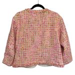 Ann Taylor NWT Tweed Cardigan Jacket in Orange and Pink - Size 6 Photo 2