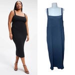 Good American  Ribbed 90s Tank Dress In Black Size  6 /‎ US 3XL Photo 1