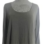 Soma  Size Large  Top Scoop Neck Shirt Black Long Sleeve Photo 1
