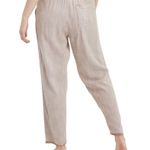 Aerie Brown & White Stripe Gauze High Waisted Pull On Pants size Small Photo 2