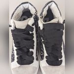 P448 new Star High Top Sneaker In Sting sz36 US 5.5-6 Floral Printed White Black Photo 4