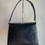 Gucci  Vintage Black Leather Shoulder Bag w/ Red Leather Interior - Preowned Photo 0
