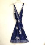 Vintage 70’s Young Edwardian spaghetti strap surplus Hawaiian print sundress S* Blue Photo 7