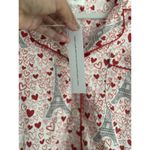 BedHead Women's Long Sleeve Button Down Pajama Top Heart Eiffel Notch Size M NEW Red Size M Photo 5