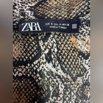 ZARA  Brown Snake Print Mini Skirt Photo 7