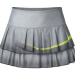 Lucky In Love Scalloped Pleated Skirt Size M Gray Size M Photo 0