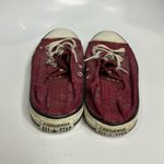 Converse  sneakers with elastic back maroon with silver‎ size 6 Photo 3