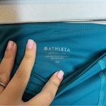 Athleta SuperSonic Billard Teal Lightning Capri Leggings Photo 7