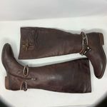 OTBT  Trout Creek Tall Riding Boot Brown Leather Photo 3