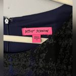 Betsey Johnson  Nor So Schoolgirl Blue Midi Sheath Dress with Puff Sleeves Sz 14 Photo 6