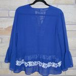 Walter Baker  Embroidered Semi Sheer Peasant Top large NWT Photo 5