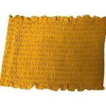 Paper + Tee  Mustard Yellow Smocked Tube Top Photo 1