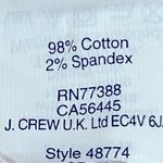 J.Crew  White Bermuda Stretch Chino Shorts 10" Inseam Shorts Size 2 Photo 3