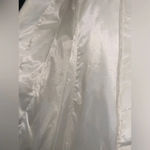 Oscar de la Renta Y2k  down feather long puffer fox fur jacket L winter holiday Photo 7