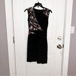 All Saints Black and Floral Silk Dress‎ Sz 0 Photo 1