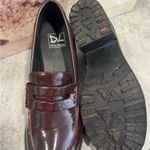 Dirty Laundry  Burgundy Patent Faux Leather Chunky Heeled Loafers Women’s Sz 10 Photo 6