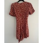 Madewell NEW Wrap-Front Romper in Orange Daisy Print Photo 3