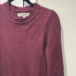 Loft Red Long Sleeve Mock Neck Sweater Dress for Casual Occasions  Photo 2
