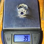 Natural Iolite Blue Sapphire Sterling Silver Ring Size 6 Photo 8