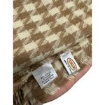 Talbots women's tan beige tassel wool scarf Photo 3