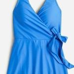 J.Crew Halter Blue Wrap Swim Dress BC122 Photo 0