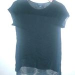 French Connection  M Silky Black Shadow Capped Sleeve Top Funeral Photo 0