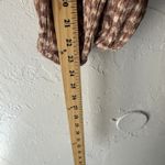 VICI Jumpsuit Womens Small Brown White Short Sleeve Waist Tie Soft Rayon Romper Photo 8