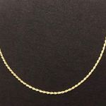 Gold Chain Rope Chain 20in 2mm .925 Italy Photo 0