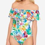 Lauren Ralph Lauren Off The Shoulder Tummy Control One Piece Swimsuit US 14 Photo 7