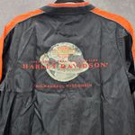 Harley Davidson  Bomber Jacket Women's 100 Years 1903-2003 Milwaukee WI Medium M Photo 3