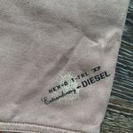 Diesel  Salmon Pink/ Beige Straight Leg Cropped Resin Work Pants 26 Photo 7