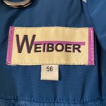 Weiboer Women’s Jacket size shows 56 teal color long 40” bust 50” Photo 2